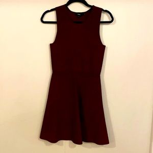 Theory knit sweater A-line, wine colored dress, sz S, worn once